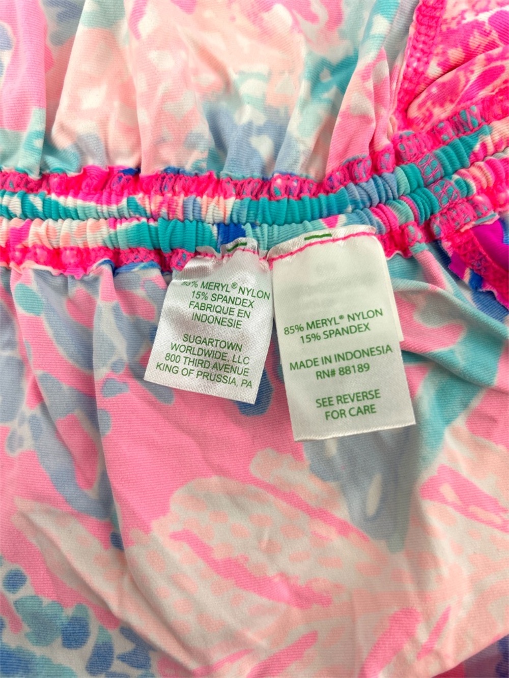 Lilly Pulitzer UPF 50+ Luxletic Meryl Nylon Weslee Convertible Sunguard XS - Picture 11 of 12